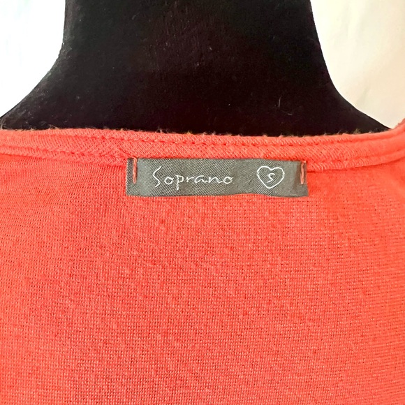 Soprano Orange A-Line Dress - Small - Picture 4 of 4